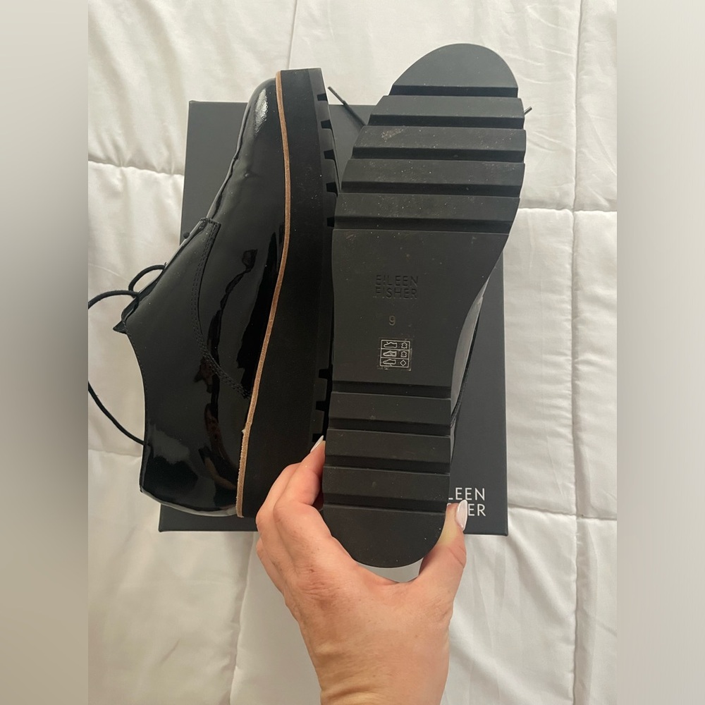 Eileen Fisher Patent Eddy Shoes Sz 9